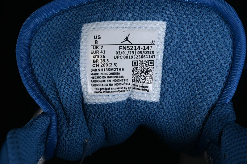 All categories Air Jordan Jordan series basketball shoes Air Jordan 1 Low Air Jordan 1 Low AJ1 Joe 1 retro white and blue low-top cultural and leisure sports sneakers FN5214-141